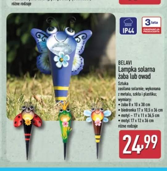 Lampka solarna owad BELAVI +1 wariant