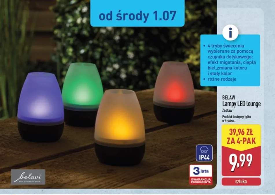 Lampy LED Lounge Belavi 4-pak