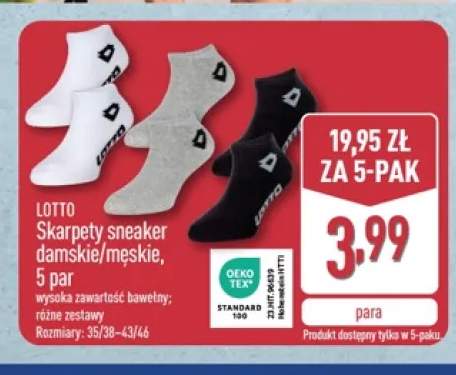 Skarpety sneaker damskie LOTTO 5-pak +1 wariant
