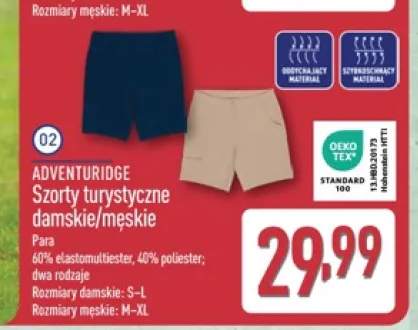 Szorty turystyczne męskie Adventuridge +1 wariant