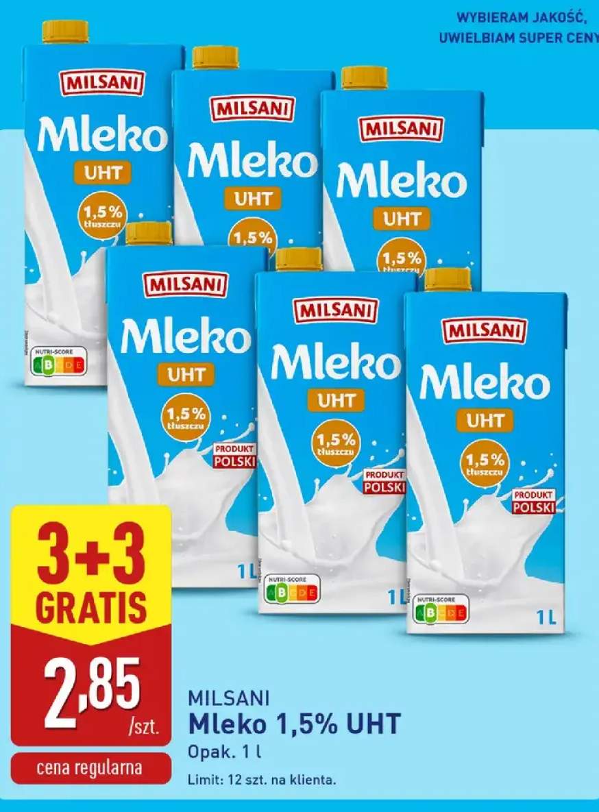 Mleko 1,5% UHT Milsani