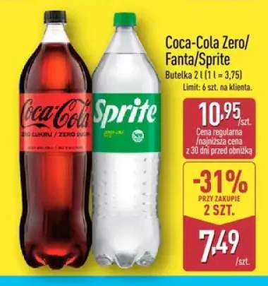 Napój gazowany Coca-Cola Zero +2 warianty