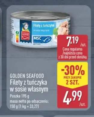 Filety z tuńczyka w sosie własnym Golden Seafood