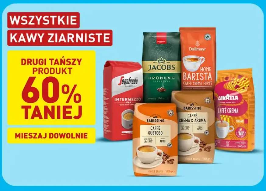 Kawy ziarniste +6 wariantów