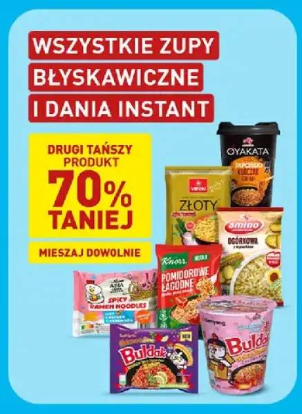 Zupy błyskawiczne i dania instant +6 wariantów