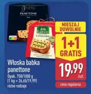 Włoska babka panettone Gourmet +1 wariant