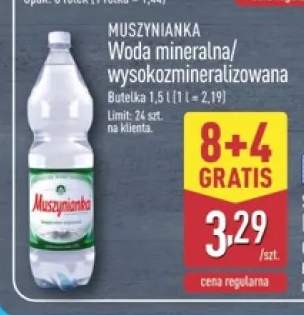 Woda mineralna wysokozmineralizowana Muszynianka
