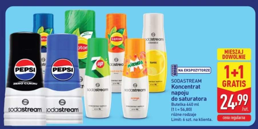 Koncentrat napoju do saturatora Sodastream 7up +6 wariantów