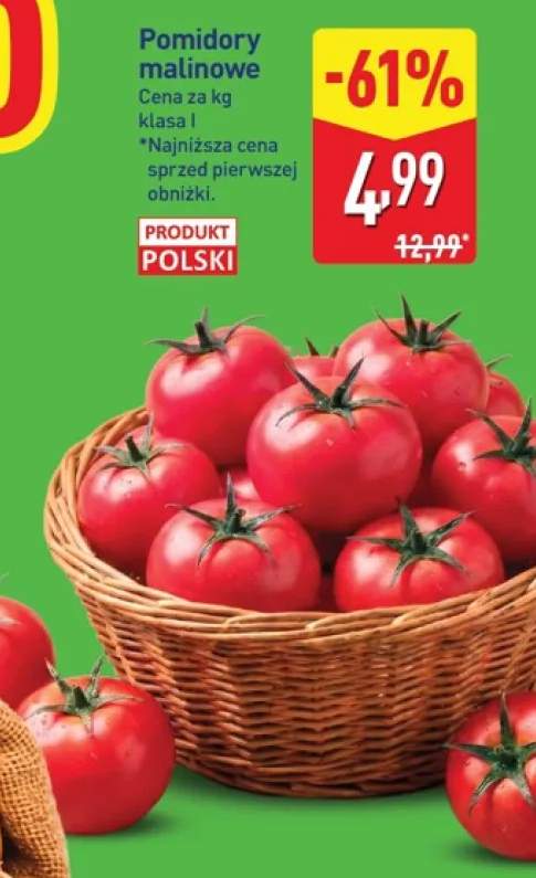 Pomidory malinowe klasa I