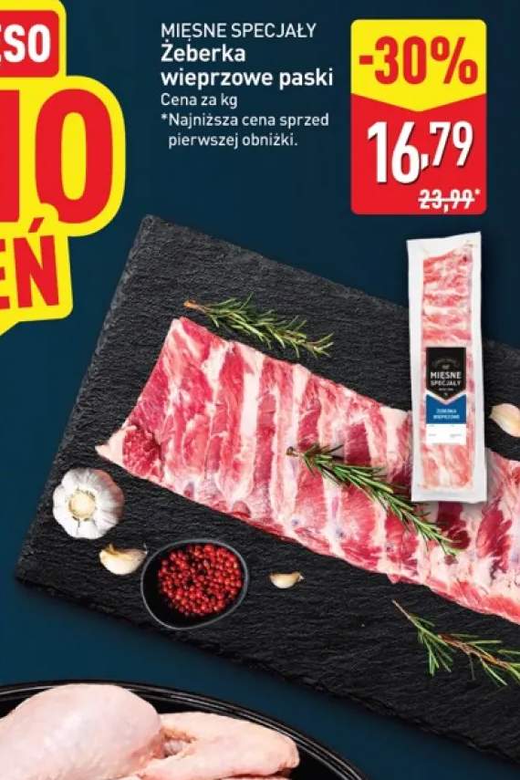 Żeberka wieprzowe paski Mięsne Specjały