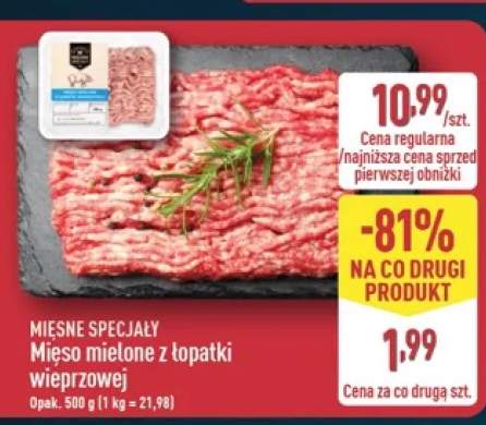 Mięso mielone z łopatki wieprzowej Mięsne Specjały