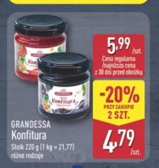 Konfitura z truskawek Grandessa +1 wariant