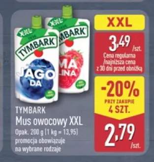 Mus owocowy Tymbark Jagoda XXL +1 wariant