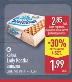 Lody Kostka Śnieżna Koral