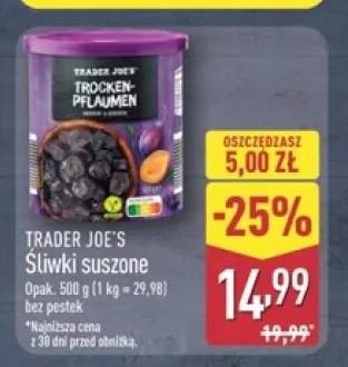 Śliwki suszone Trader Joe's