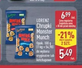 Chrupki Lorenz Monster Munch Oryginalne +1 wariant