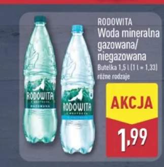 Woda mineralna gazowana Rodowita +1 wariant