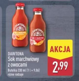 Sok marchwiowy z owocami Dawtona sok z marchwi i bananów +1 wariant