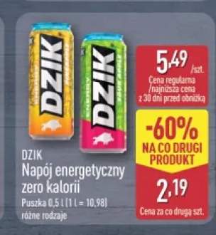 Napój energetyczny zero kalorii Dzik Energy Sour Apple +1 wariant