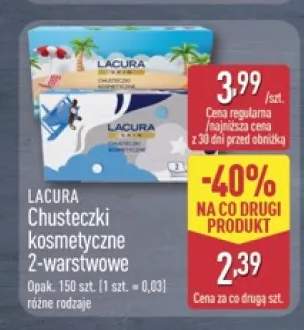 Chusteczki kosmetyczne 2-warstwowe Lacura