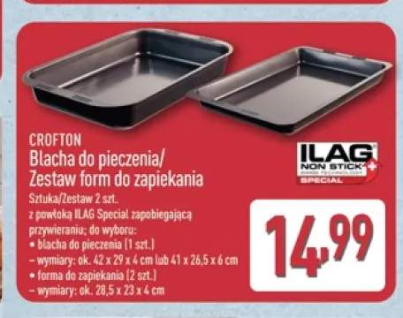 Blacha do pieczenia Crofton +1 wariant