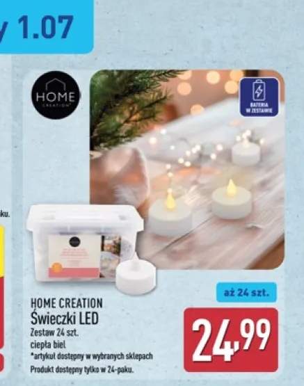 Świeczki LED Home Creation