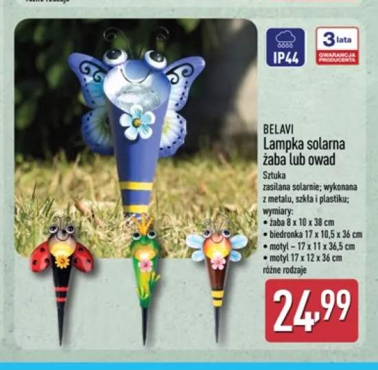 Lampka solarna żaba Belavi +2 warianty
