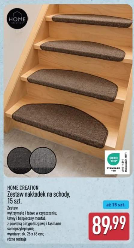 Zestaw nakładek na schody Home Creation 15-pak