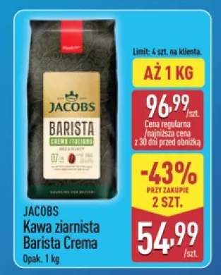 Kawa ziarnista Barista Crema Jacobs