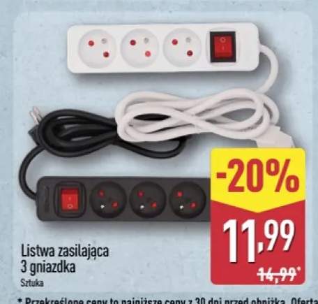Listwa zasilająca 3 gniazdka