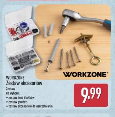 Zestaw śrub i kołków WORKZONE +2 warianty