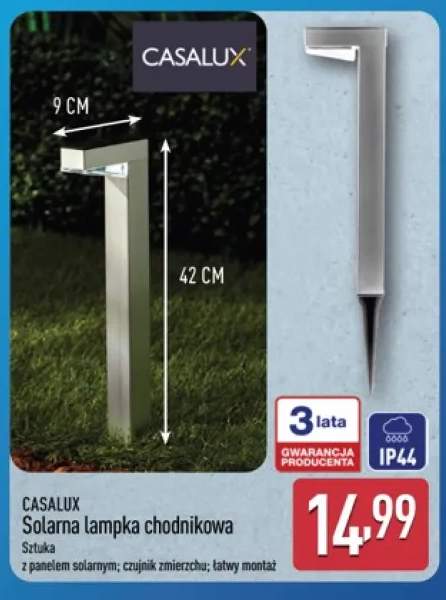 Solarna lampka chodnikowa Casalux