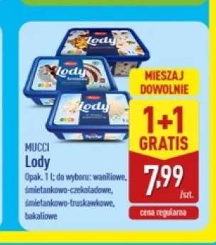 Lody śmietankowo-czekoladowe Mucci +3 warianty