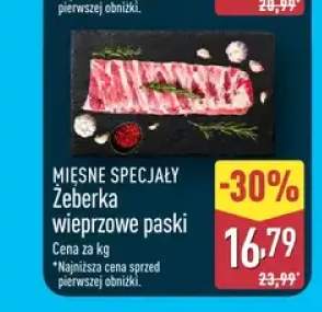 Żeberka wieprzowe paski