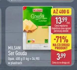 Ser Gouda w plastrach Milsani