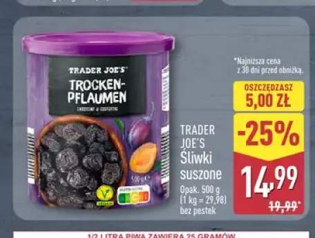 Śliwki suszone Trader Joe's