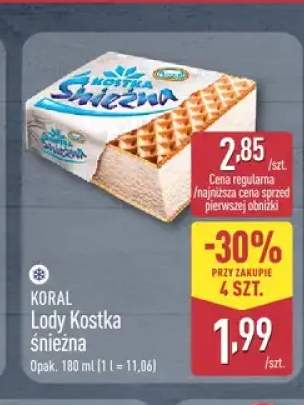 Lody Kostka Śnieżna Koral