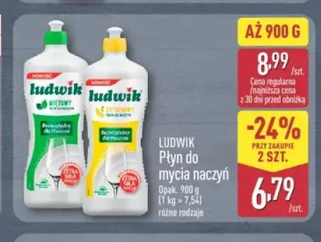 Płyn do mycia naczyń Ludwik miętowy +1 wariant