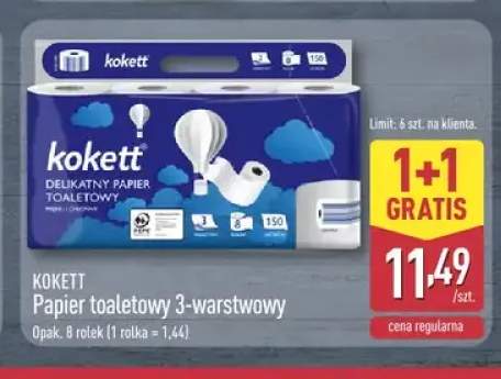 Papier toaletowy 3-warstwowy Kokett