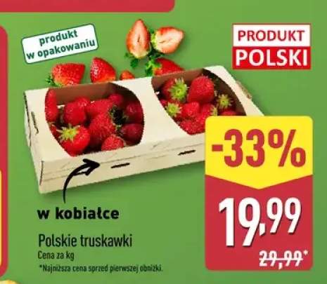 Truskawki polskie w kobiałce