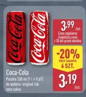 Napój gazowany Coca-Cola Original Taste +1 wariant