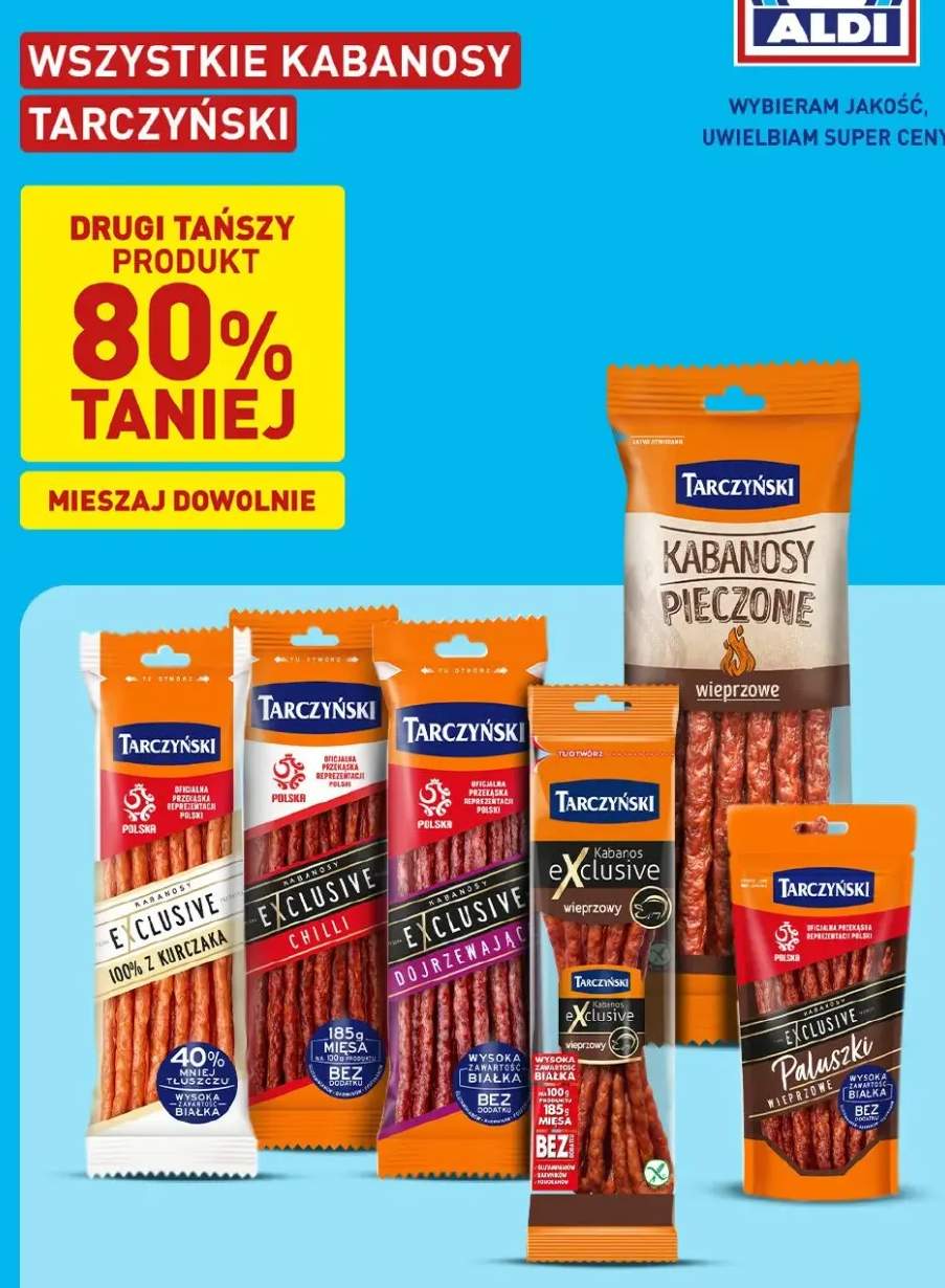 Kabanosy Exclusive 100% z kurczaka Tarczyński +6 wariantów