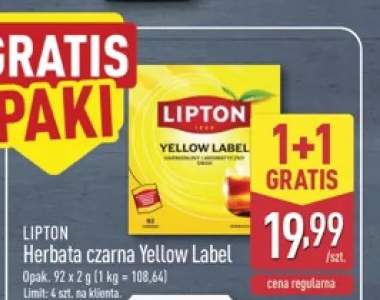 Herbata czarna Lipton Yellow Label