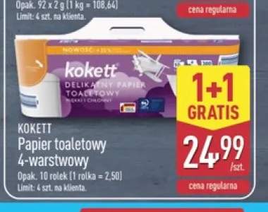Papier toaletowy 4-warstwowy Kokett