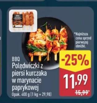 Polędwiczki z piersi kurczaka w marynacie paprykowej BBQ