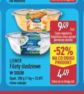Filety śledziowe w sosie z kurkami Lisner +1 wariant