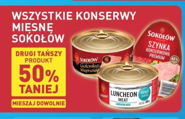 Konserwy mięsne Sokołów +3 warianty