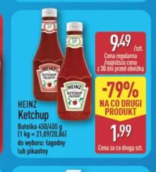 Ketchup łagodny Heinz +1 wariant