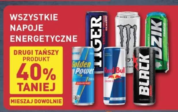 Napoje energetyczne +6 wariantów