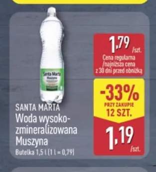 Woda wysokozmineralizowana Santa Marta Muszyna